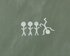 Zeichnung von vier Strichmännchen. Drei Personen stehen aufrecht und eine steht auf dem Kopf. | © pexels