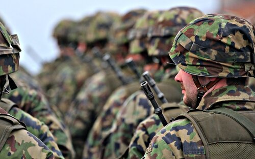 Foto des Schweizer Militärs in Formation. | © unsplash
